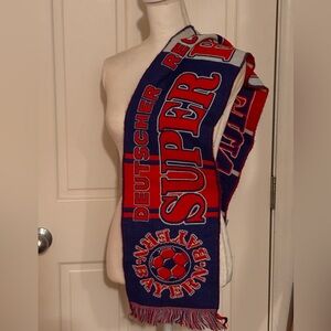 Bayern Red and Blue Soccer Scarf